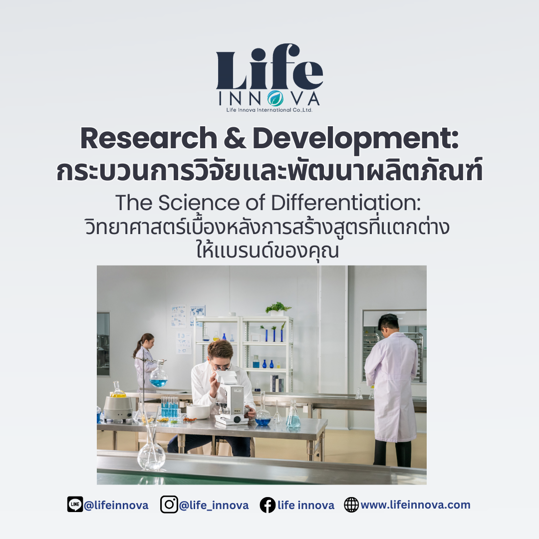Research & Development: กระบวนการวิจัยและพัฒนาผลิตภัณฑ์